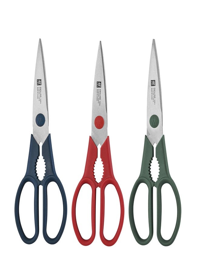 HENCKELS ZWILLING Now S 3-pc Shears Set, Blue, Red and Green - Image 1